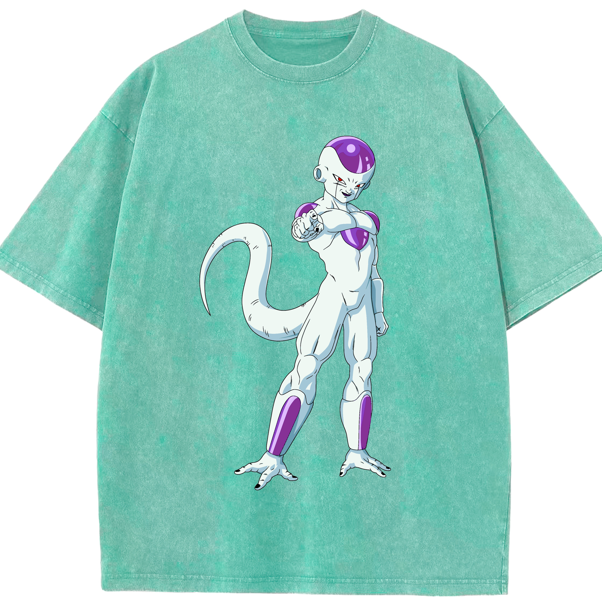 （画像用） ドラゴンボール フリーザ DRAGON BALL Frieza 綿100% ヴィンテージ風 半袖Tシャツ（フロントプリント）